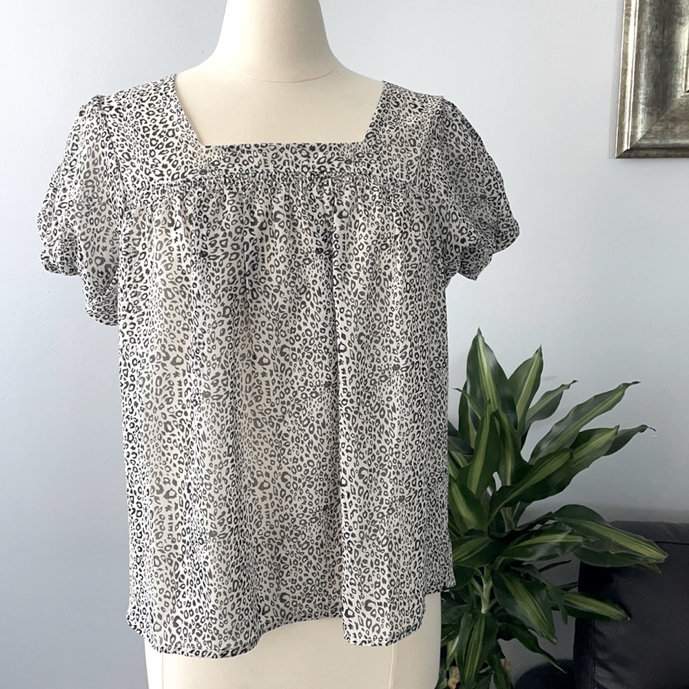 Leopard print blouse